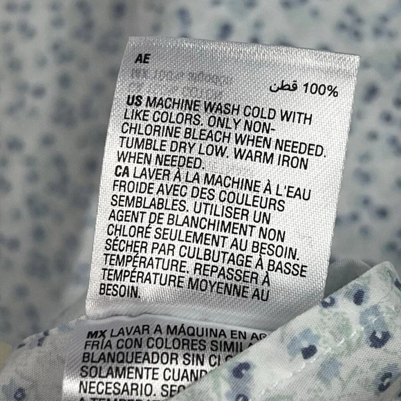 Alfani Floral Print Long Sleeve Button Up Shirt Mens Size Large Cotton NWT - Picture 9 of 9